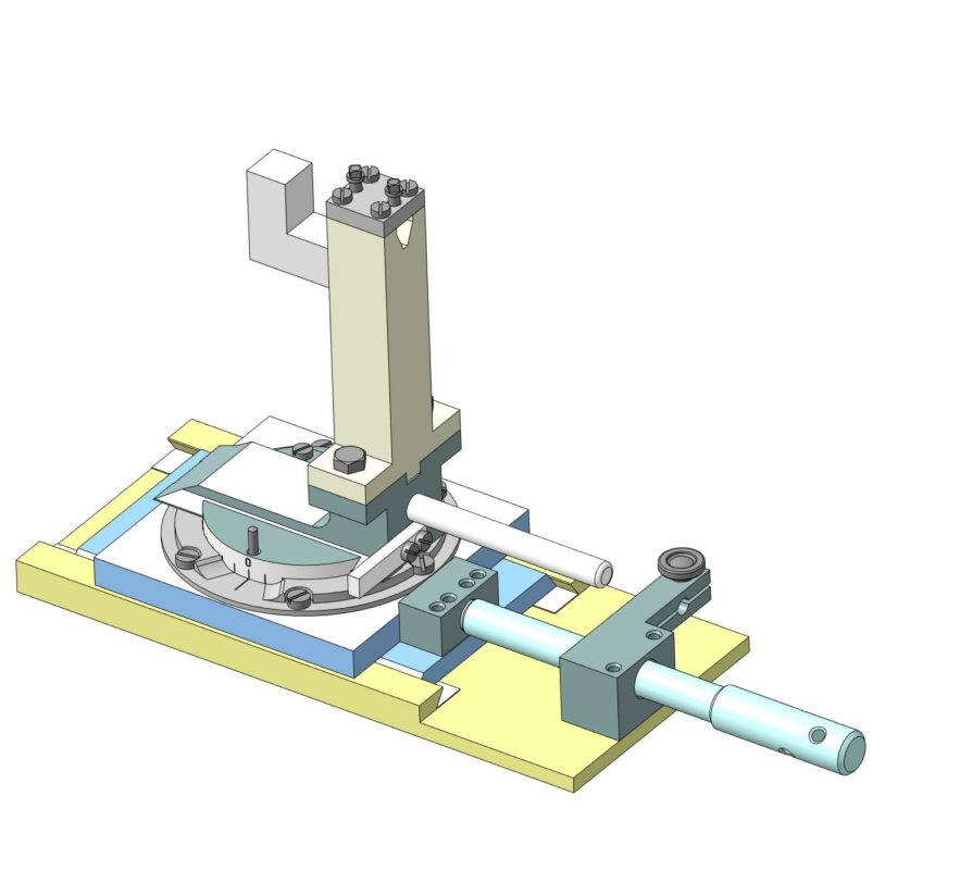 3D модель Приспособление для заправки круга по радиусу