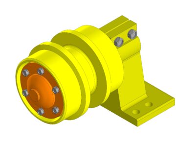 3D модель Каток поддерживающий 50-21-416СП Б10М, Т-130, Т-170