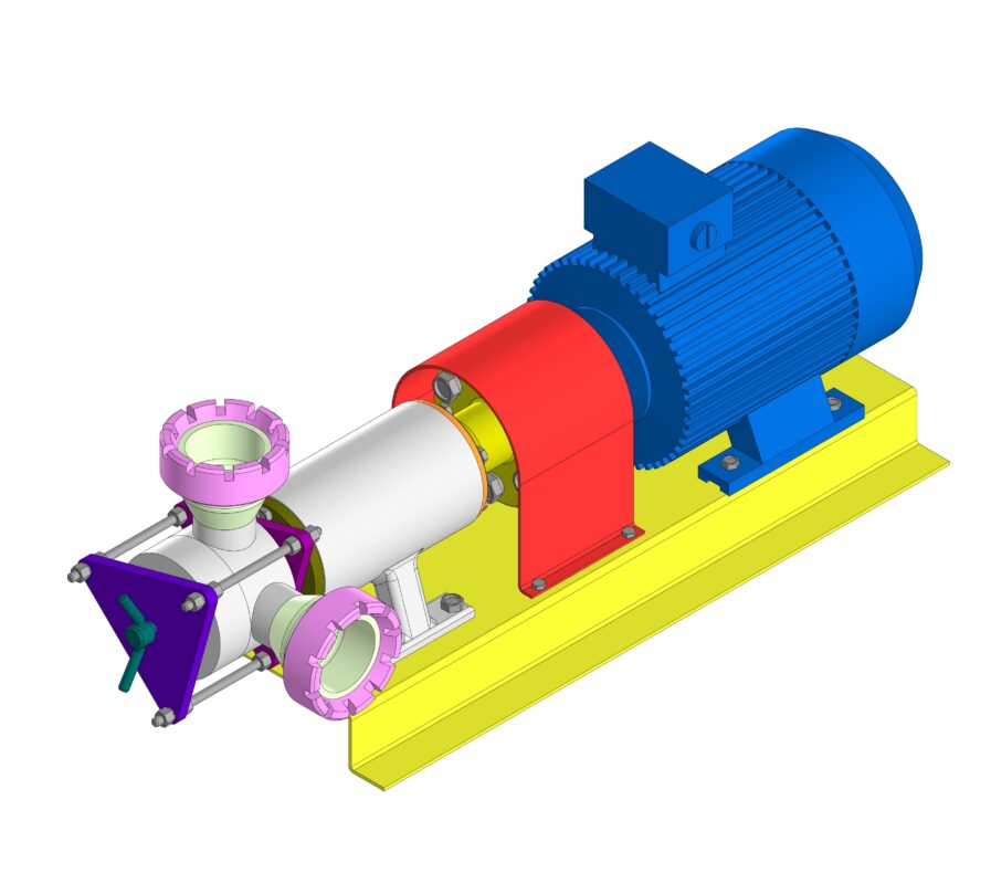3D модель Шестеренный насос ШНК15-2(НРМ-2)-М1 (Р)