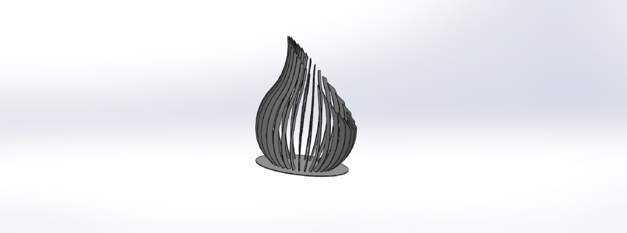 3D модель Костровая чаша (лист 4 и 6 мм)