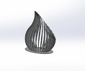 3D модель Костровая чаша (лист 4 и 6 мм)