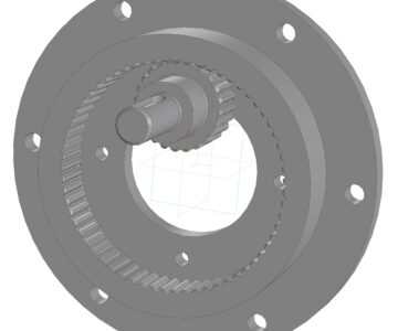 3D модель Соединения зубчатые (шлицевые) эвольвентные ОСТ 1 00086-73.