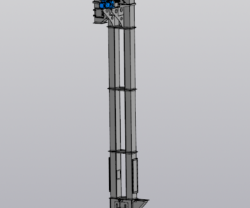 3D модель Ленточный ковшовый элеватор TDTG4019-6.775M