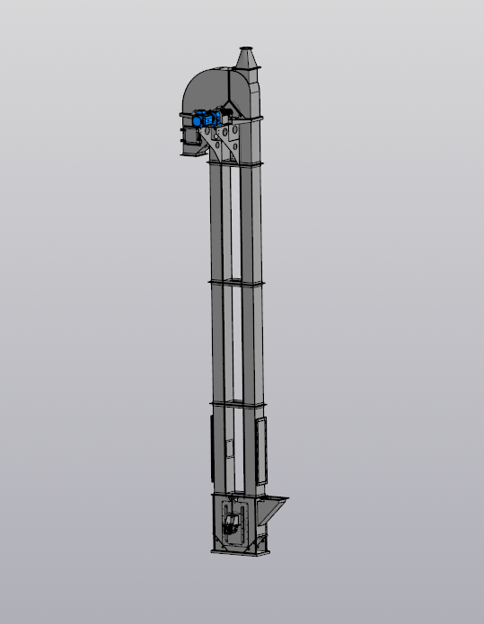 3D модель Ленточный ковшовый элеватор TDTG4019-6.775M