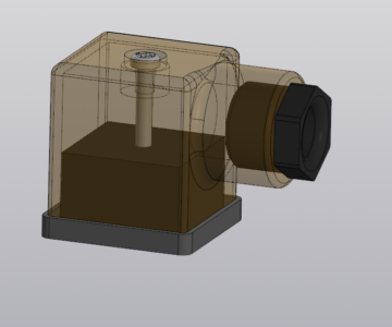 3D модель Разъем электрический-коннектор DIN 43650 тип А