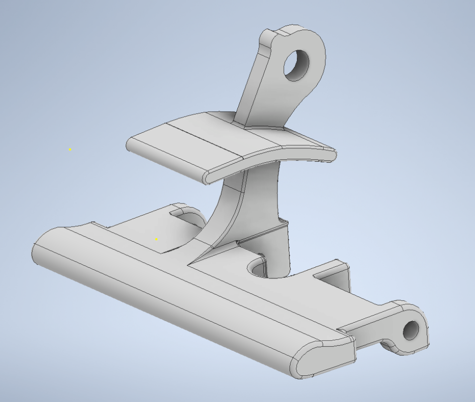 3D модель Внешняя ручка багажника ручка багажника Toyota Land Cruiser 80