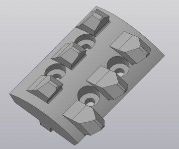 3D модель Сегмент 295х210 ДШЗ
