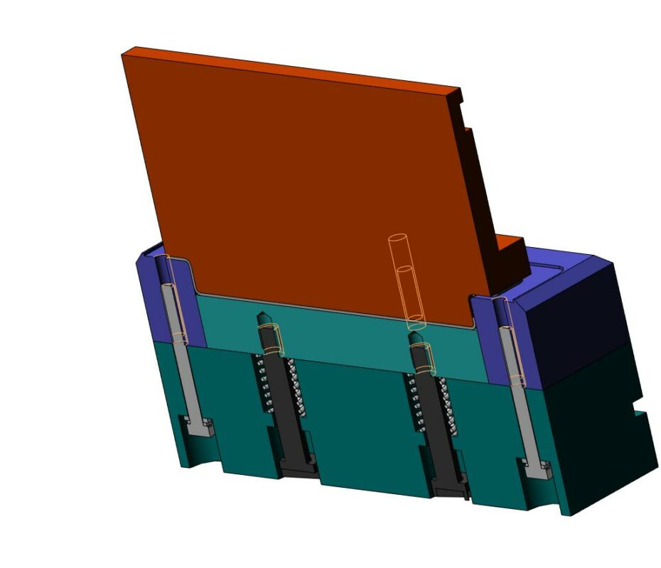 3D модель Штамп для гибки детали типа "кожух"
