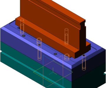 3D модель Штамп для гибки детали типа "кожух"