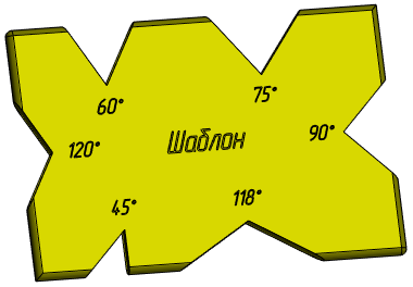 3D модель Модель шаблона для проверки углов