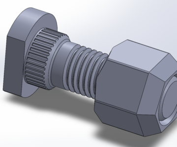 3D модель Шпилька колеса Оки 1111-3103039