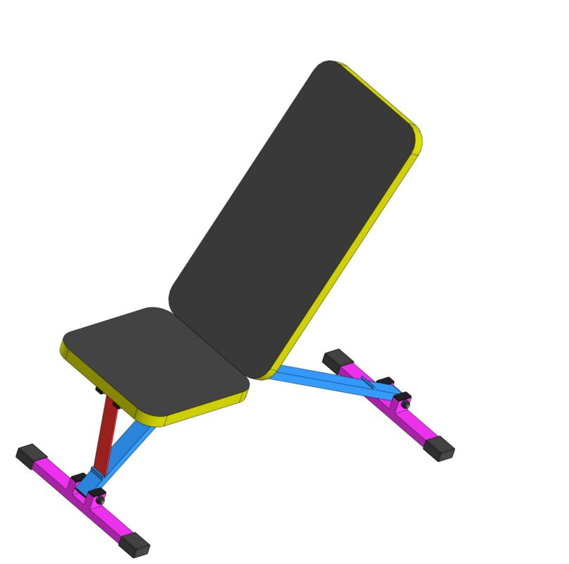 3D модель 3D модель скамьи для тренажера