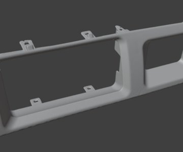 3D модель Скан рамки центрального дефлектора Land Cruiser 80