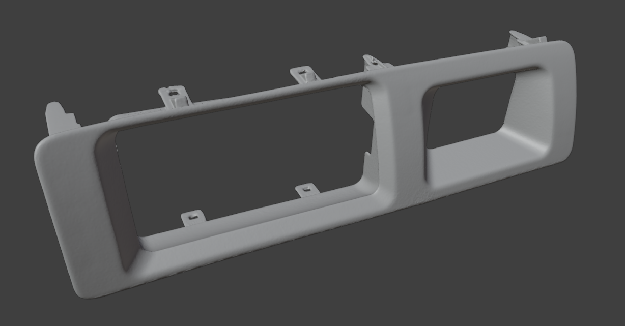 3D модель Скан рамки центрального дефлектора Land Cruiser 80