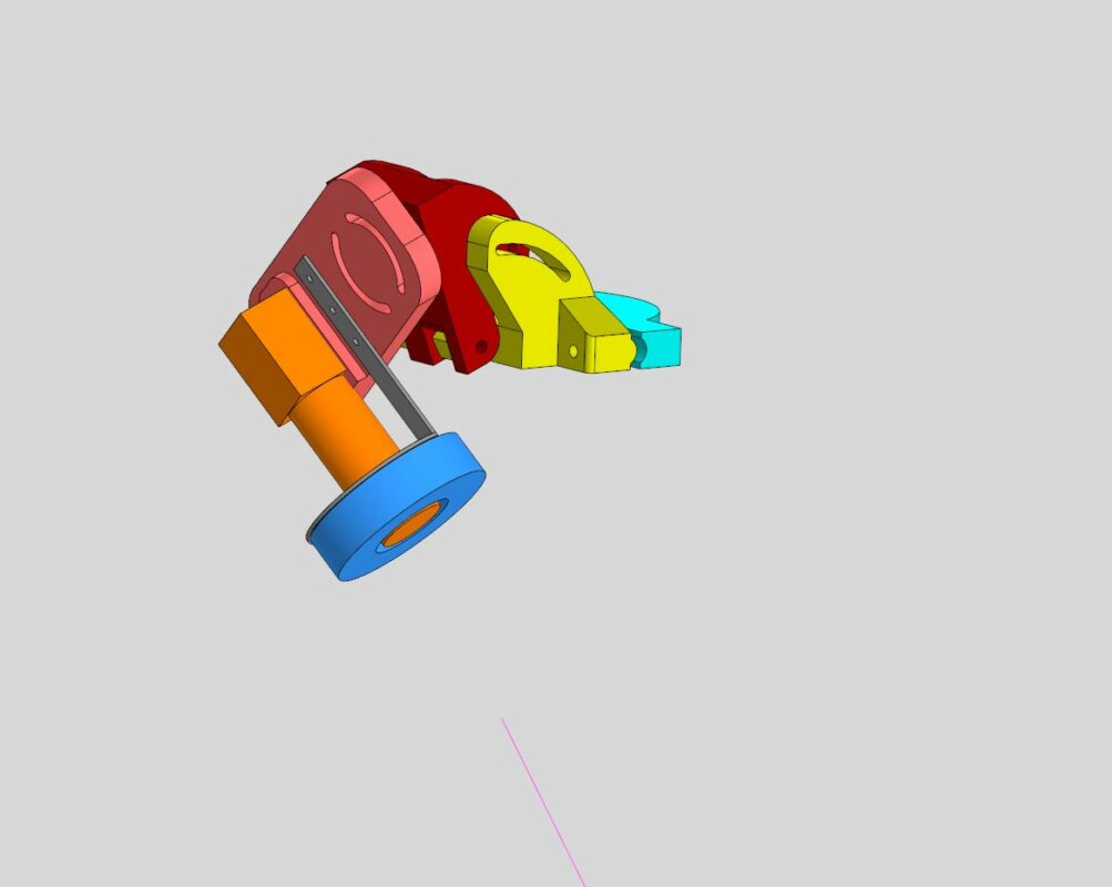 3D модель Кронштейн трехосевой для крепления цифрового оборудования