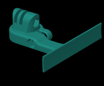 3D модель Модель крепления экшен камеры для подводного ружья