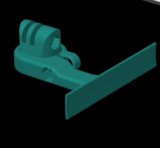 3D модель Модель крепления экшен камеры для подводного ружья