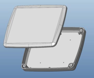 3D модель Корпус тонкий приборный PL2957WH GAINTA