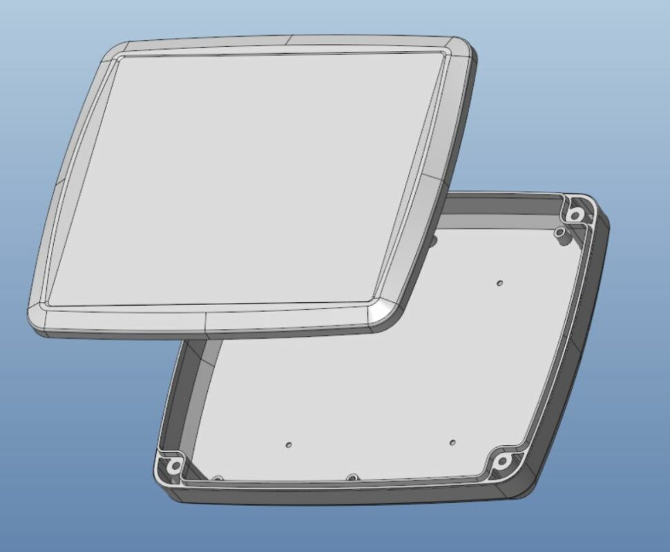 3D модель Корпус тонкий приборный PL2957WH GAINTA