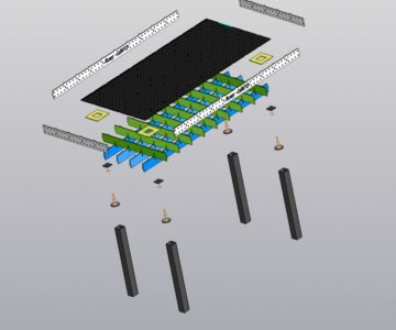 3D модель Стол сварочный 2000 х 1000 х 940 мм