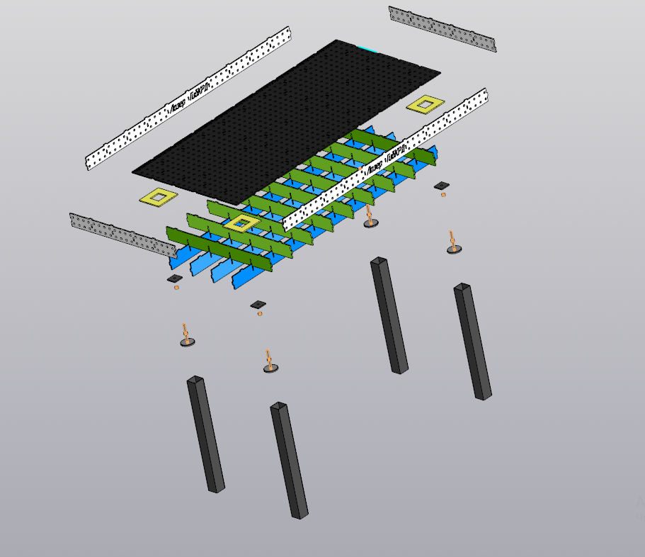 3D модель Стол сварочный 2000 х 1000 х 940 мм