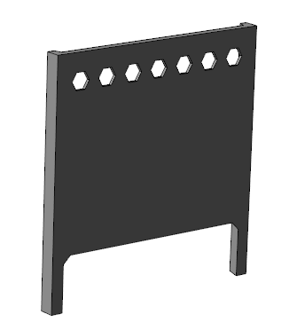 3D модель ЖБ секционный забор  (2990х3150х200)