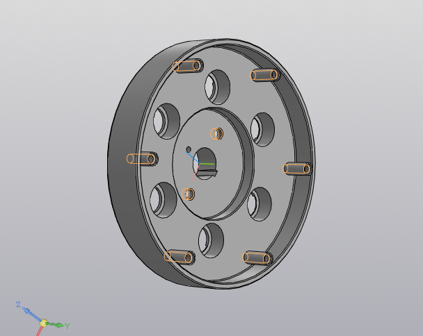3D модель Маховик двигателя М-63 "Урал"