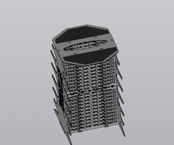 3D модель Мангал вертикальный 460х365х640 мм