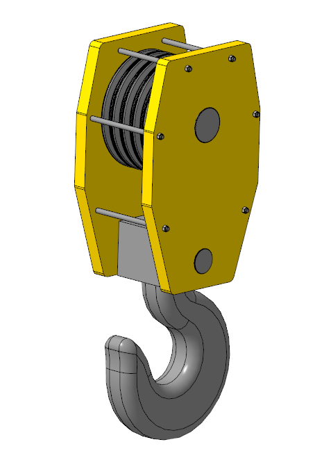 3D модель Крюковая обойма КАТО NK-1200s 45т