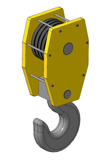3D модель Крюковая обойма КАТО NK-1200s 45т