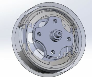 3D модель Центробежное сцепление из тормозного барабана 2108