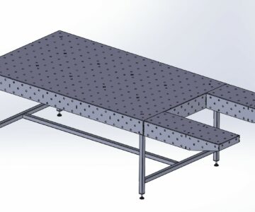 3D модель Сварочный стол 2000х1000х150х6 с расширителями