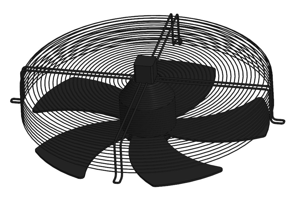 3D модель Осевой вентилятор YWF4E-600S-137 70-G