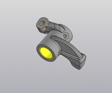 3D модель Коромысло старого образца двигателя К-650 мотоцикла Днепр МТ-9