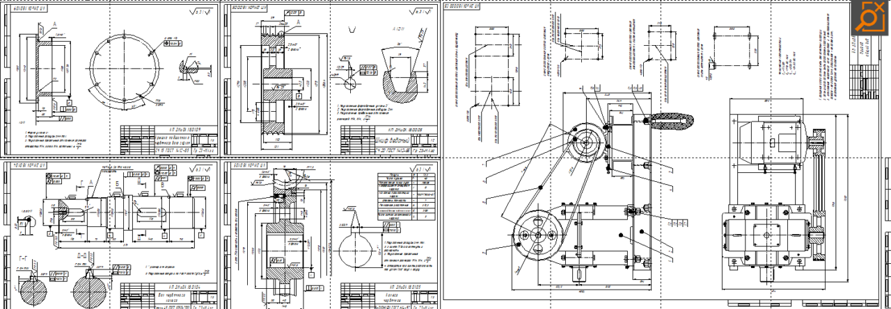 Чертеж Спроектировать механический привод с редуктором червячным