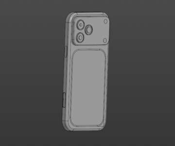 3D модель 3д модель Iphone 17 pro max