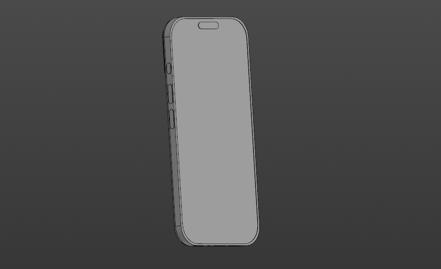 3D модель 3д модель Iphone 17 pro max