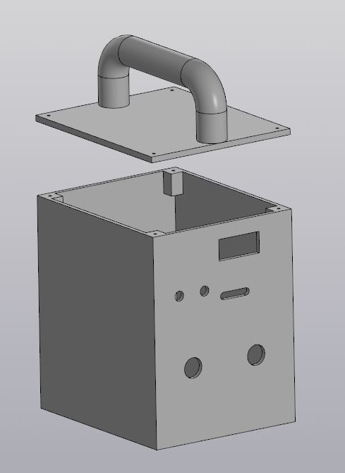 3D модель Корпус для контактной сварки из микроволновки