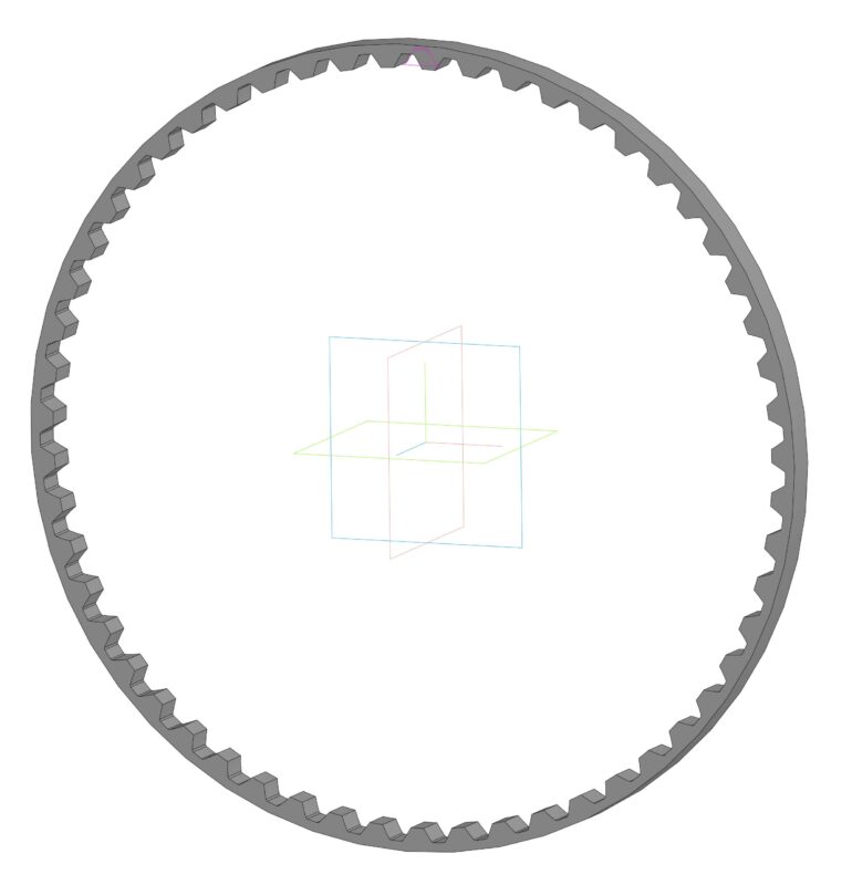 3D модель Соединения зубчатые (шлицевые) эвольвентные ОСТ 1 00086-73.