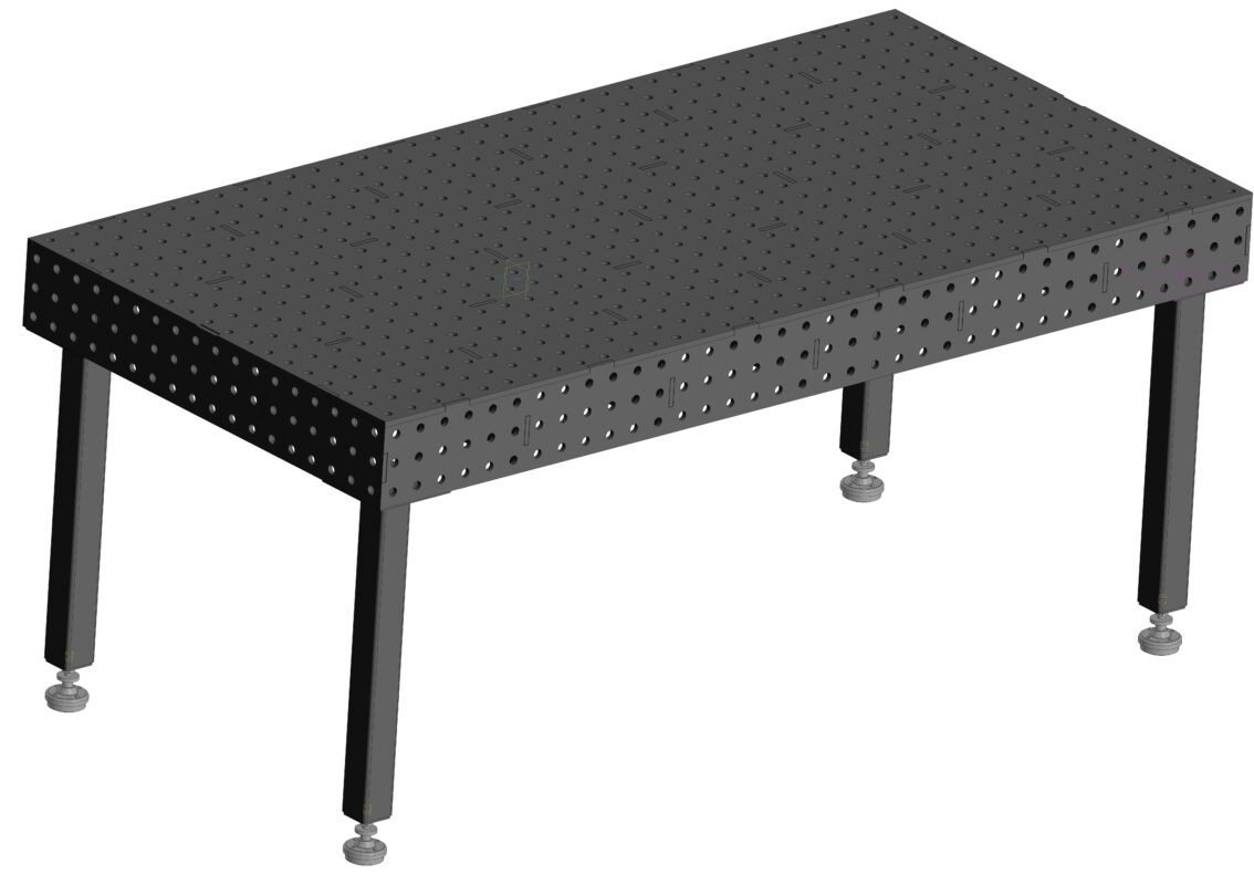 3D модель Сварочный стол 1800х900х800 на виброопорах