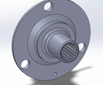 Чертеж Ступица Ока 3 шпильки 1111-310015