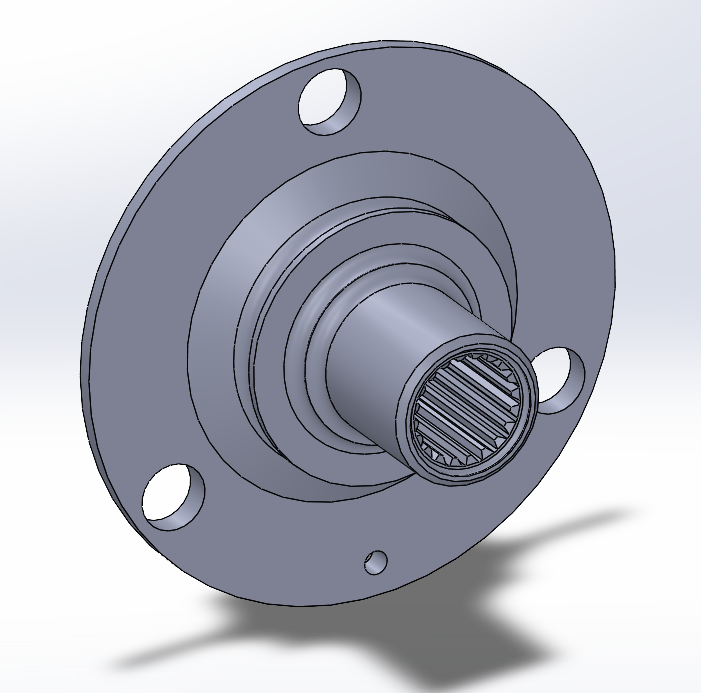 Чертеж Ступица Ока 3 шпильки 1111-310015
