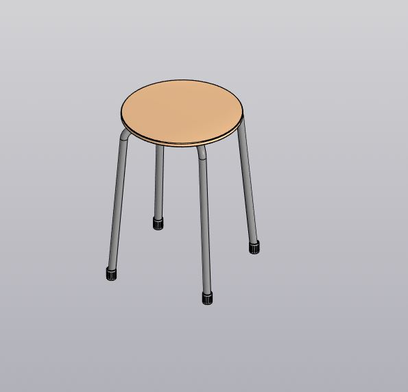 Чертеж Табурет кухонный