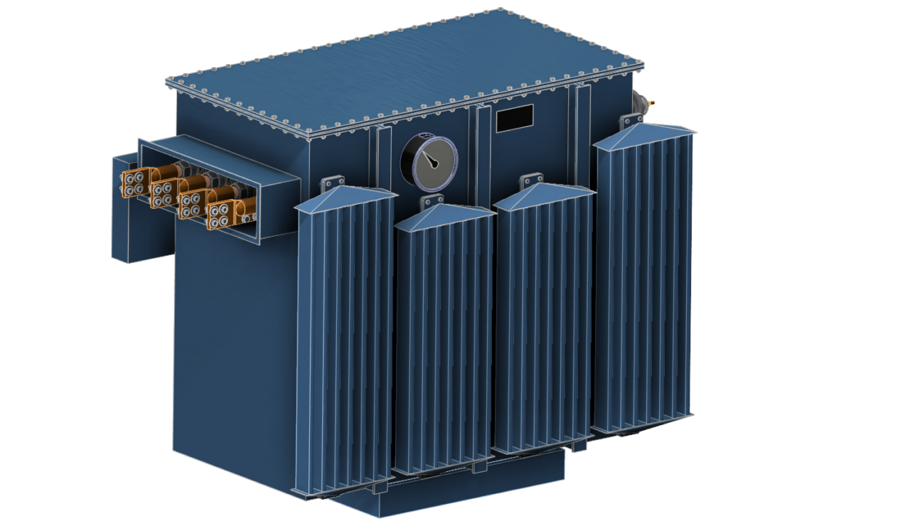 3D модель Трансформатор ТМЗ 10(6)/0,4 кВ 1000 кВА