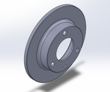 3D модель Тормозной диск передний BM Motorsport ВАЗ-1111