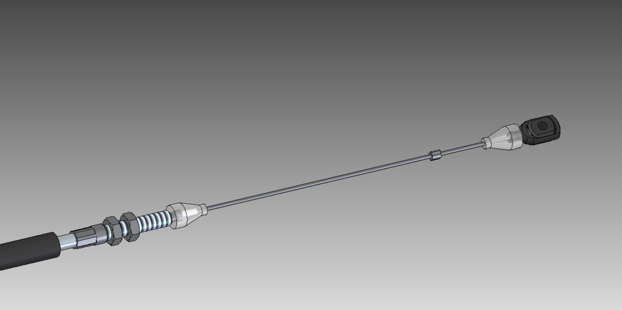 Чертеж Трос газа 452 (инжектор ЗМЗ-409) 202 см 2206-95-1108050