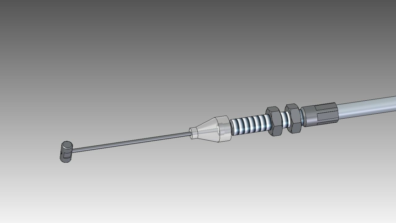 Чертеж Трос газа 452 (инжектор ЗМЗ-409) 202 см 2206-95-1108050