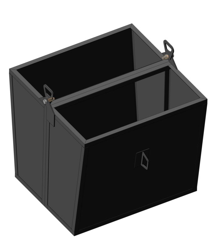 3D модель Бак мусорный грузоподъемностью 1,5 тонны