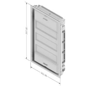 3D модель Щиток ABB UK636NB Vert. UP 12PLE IP30 basis