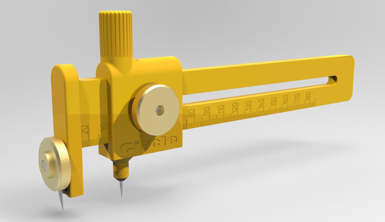 3D модель Нож-циркуль (балетка) под лезвия 4мм 30°